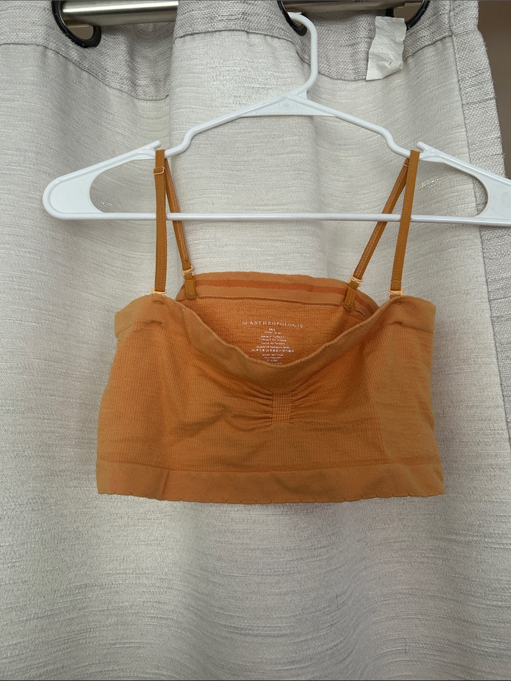 Anthropologie Rust Orange Seamless Bralette Cami